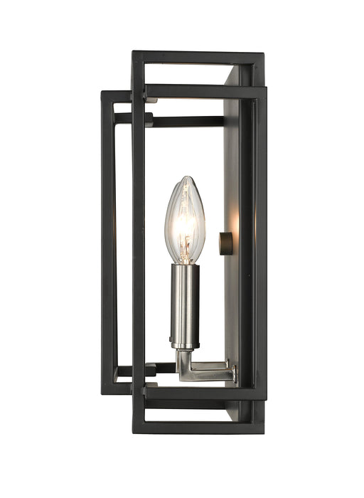 Wall Sconce Z-Lite 454-2S-BK-BN Black + Brushed Nickel Titania 2 Light Wall Sconce Z-Lite