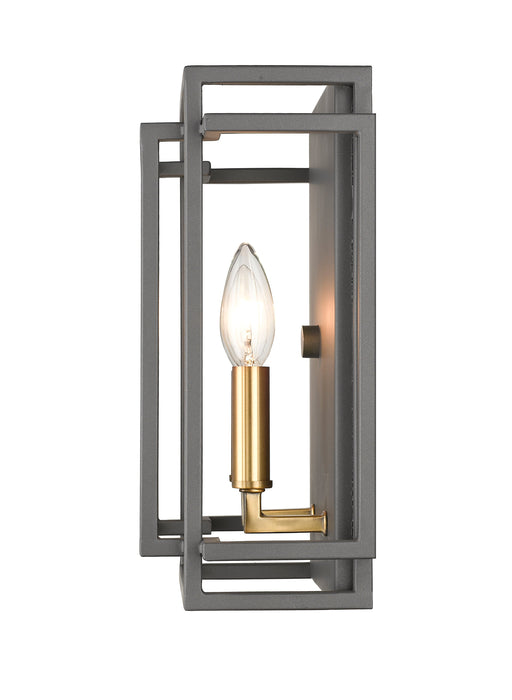 Wall Sconce Z-Lite 454-2S-BRZ-OBR Bronze + Olde Brass Titania 2 Light Wall Sconce Z-Lite