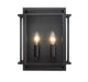 Wall Sconce Z-Lite 454-2S-MB Matte Black Titania 2 Light Wall Sconce Z-Lite