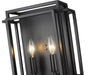 Wall Sconce Z-Lite 454-2S-MB Matte Black Titania 2 Light Wall Sconce Z-Lite