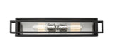 Vanity Z-Lite 454-2V-BK-BN Black + Brushed Nickel Titania 2 Light Vanity Z-Lite