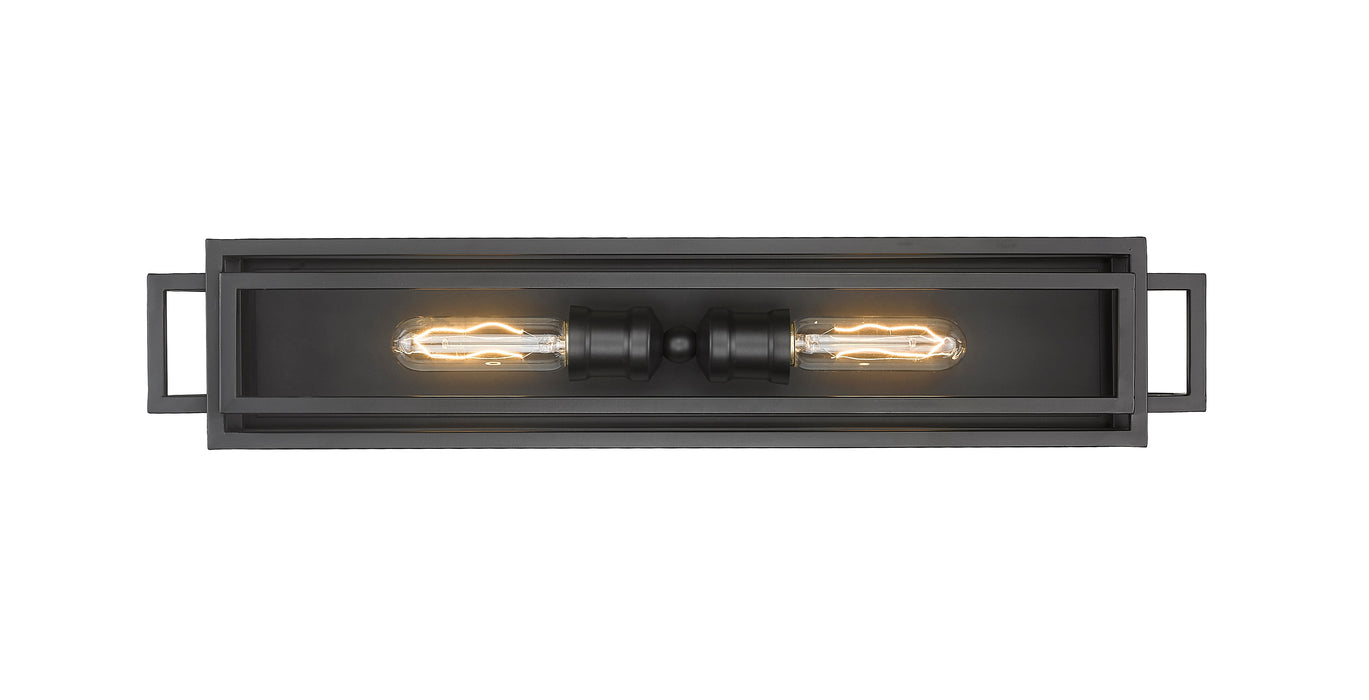 Vanity Z-Lite 454-2V-MB Matte Black Titania 2 Light Vanity Z-Lite