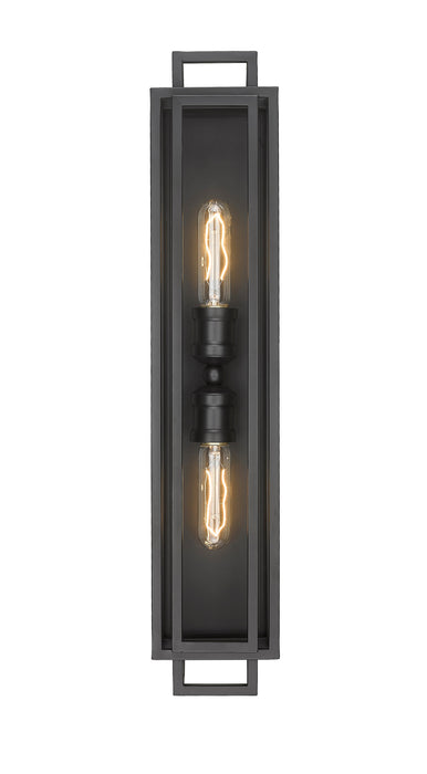 Vanity Z-Lite 454-2V-MB Matte Black Titania 2 Light Vanity Z-Lite