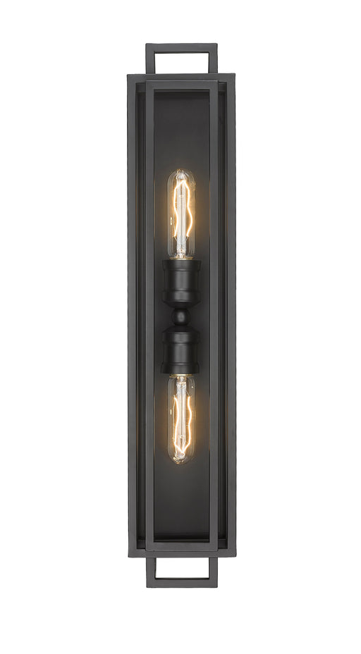 Vanity Z-Lite 454-2V-MB Matte Black Titania 2 Light Vanity Z-Lite