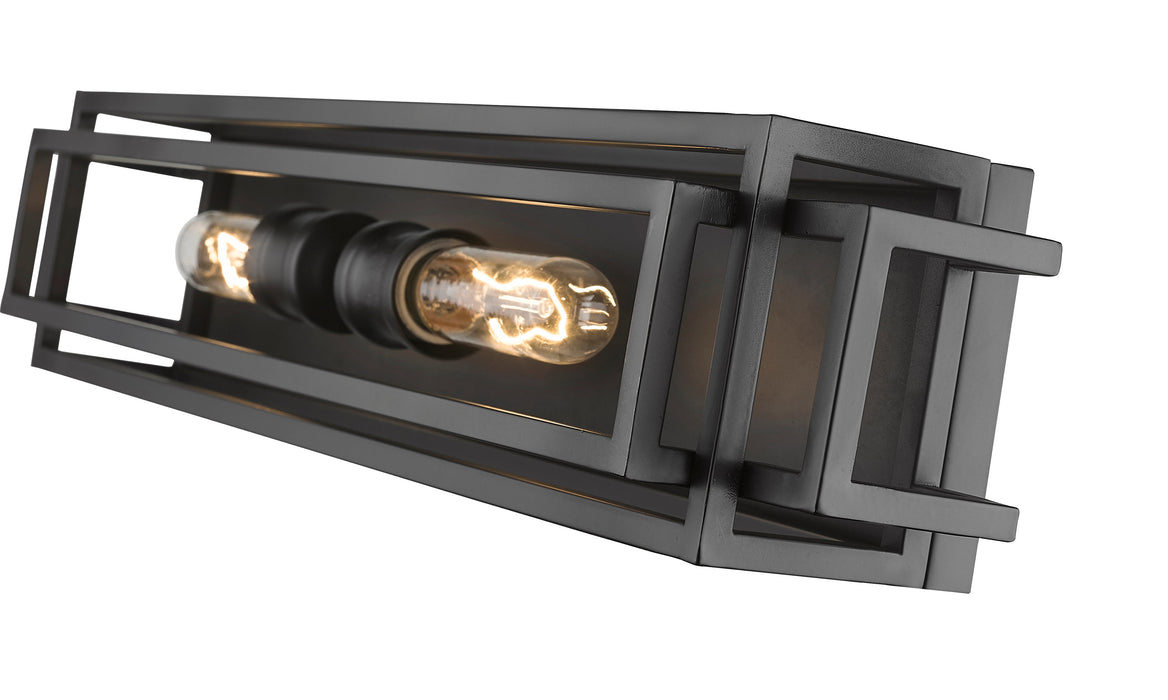 Vanity Z-Lite 454-2V-MB Matte Black Titania 2 Light Vanity Z-Lite