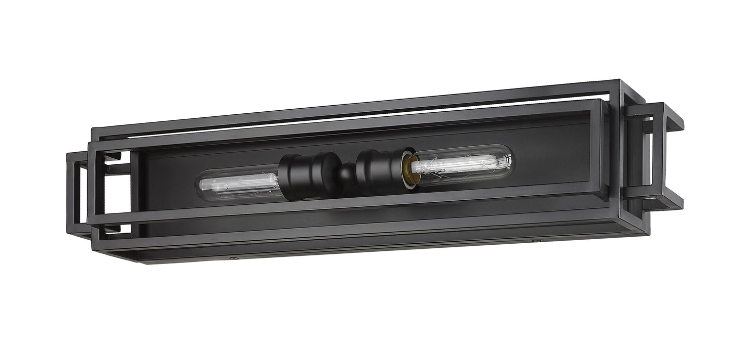 Vanity Z-Lite 454-2V-MB Matte Black Titania 2 Light Vanity Z-Lite