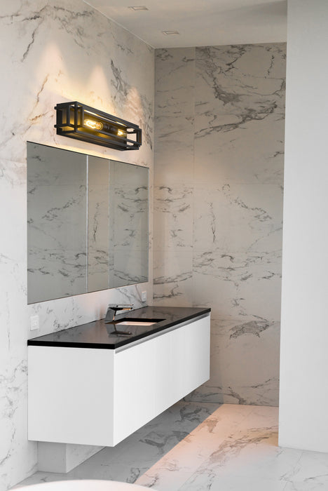 Vanity Z-Lite 454-2V-MB Matte Black Titania 2 Light Vanity Z-Lite