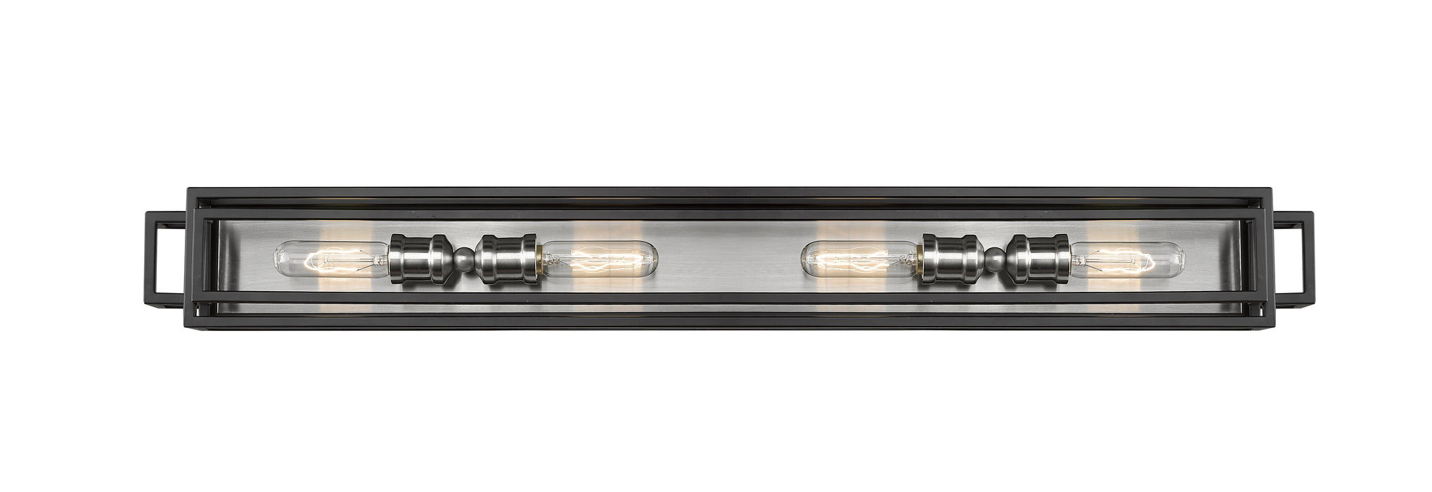 Vanity Z-Lite 454-4V-BK-BN Black + Brushed Nickel Titania 4 Light Vanity Z-Lite