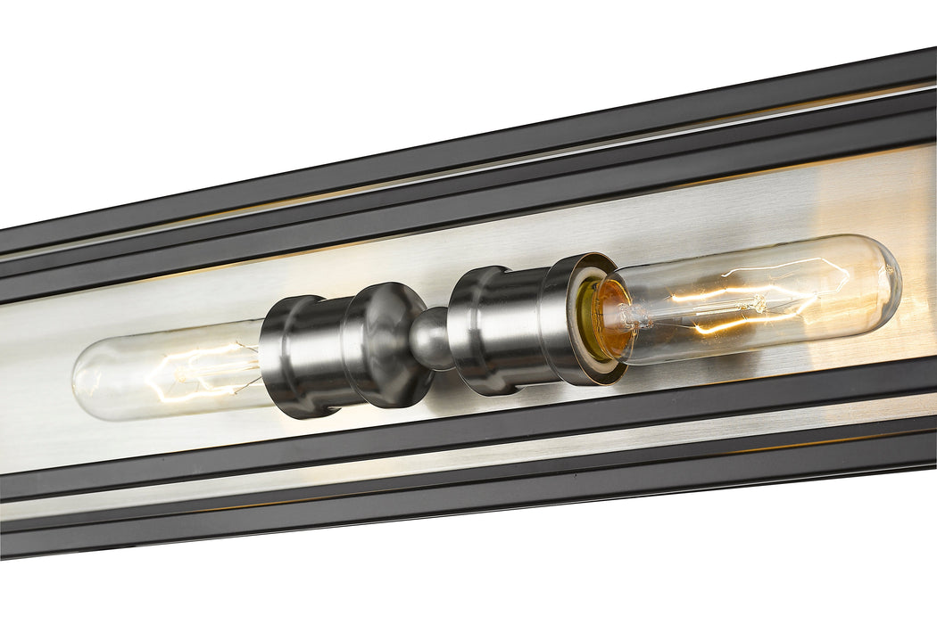 Vanity Z-Lite 454-4V-BK-BN Black + Brushed Nickel Titania 4 Light Vanity Z-Lite