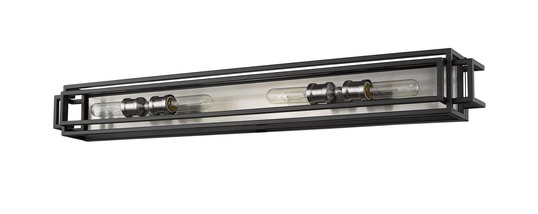 Vanity Z-Lite 454-4V-BK-BN Black + Brushed Nickel Titania 4 Light Vanity Z-Lite