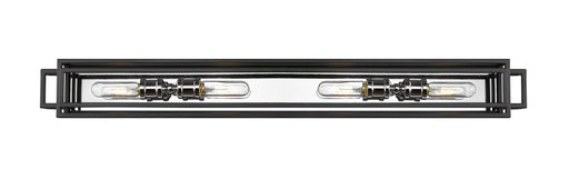 Vanity Z-Lite 454-4V-BK-CH Black + Chrome Titania 4 Light Vanity Z-Lite