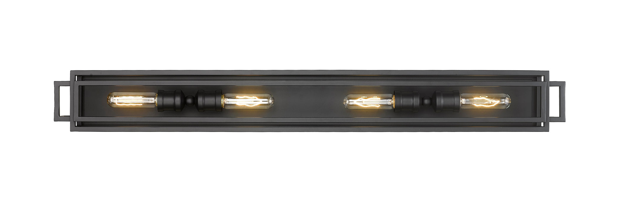 Vanity Z-Lite 454-4V-MB Matte Black Titania 4 Light Vanity Z-Lite