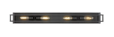 Vanity Z-Lite 454-4V-MB Matte Black Titania 4 Light Vanity Z-Lite