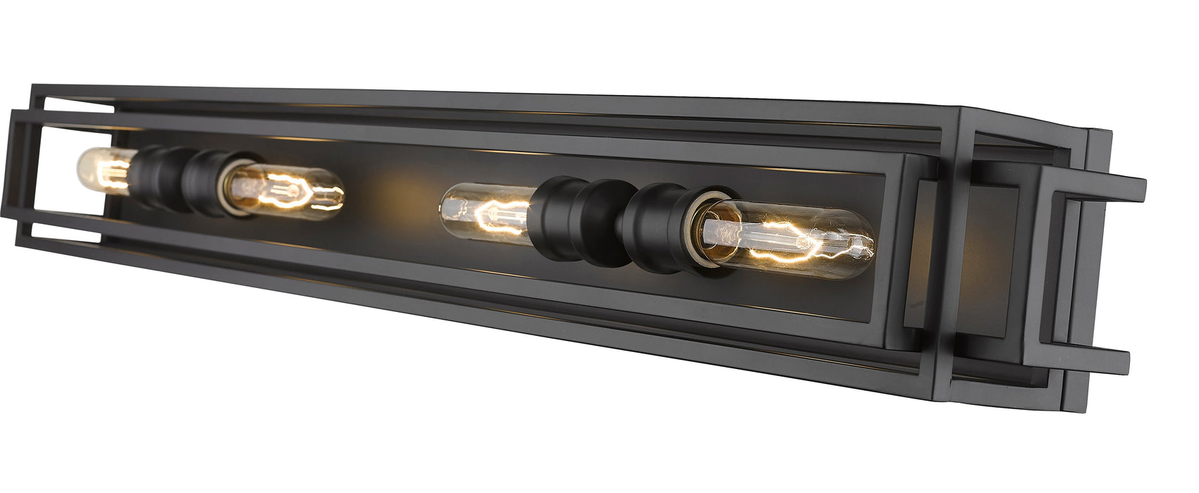 Vanity Z-Lite 454-4V-MB Matte Black Titania 4 Light Vanity Z-Lite