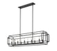Linear Chandelier Z-Lite 454-54L-MB Matte Black Titania 10 Light Linear Chandelier Z-Lite
