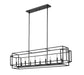 Linear Chandelier Z-Lite 454-54L-MB Matte Black Titania 10 Light Linear Chandelier Z-Lite