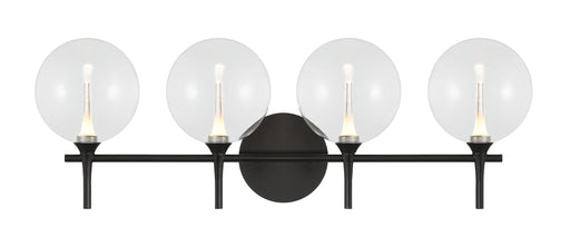 Eurofase 48918-015 Iissa 4-Light Matte Black LED Vanity Light