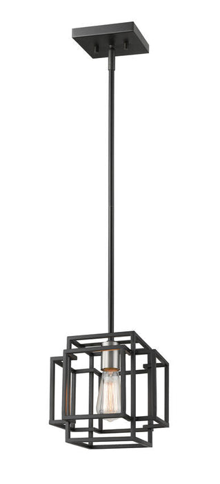Pendant Z-Lite 454MP-BK-BN Black + Brushed Nickel Titania 1 Light Pendant Z-Lite