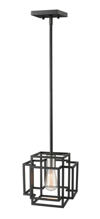 Pendant Z-Lite 454MP-BK-BN Black + Brushed Nickel Titania 1 Light Pendant Z-Lite