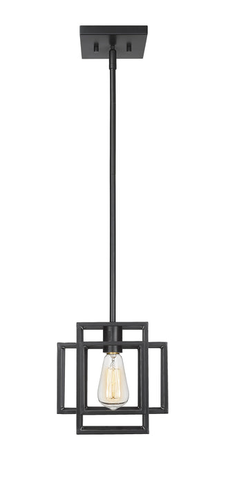 Pendant Z-Lite 454MP-MB Matte Black Titania 1 Light Pendant Z-Lite
