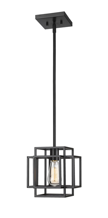 Pendant Z-Lite 454MP-MB Matte Black Titania 1 Light Pendant Z-Lite
