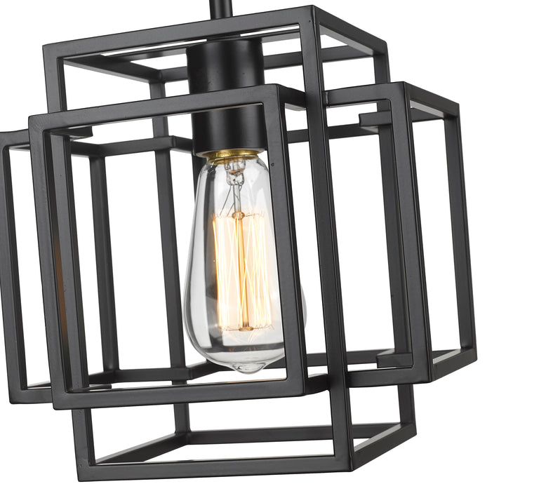 Pendant Z-Lite 454MP-MB Matte Black Titania 1 Light Pendant Z-Lite