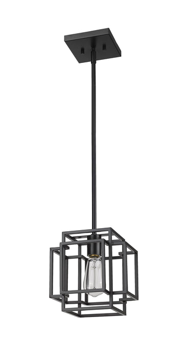 Pendant Z-Lite 454MP-MB Matte Black Titania 1 Light Pendant Z-Lite