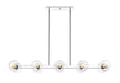 Linear Chandelier Z-Lite 455-10L-CH Chrome Marquee 10 Light Linear Chandelier Z-Lite