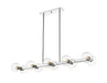 Linear Chandelier Z-Lite 455-10L-CH Chrome Marquee 10 Light Linear Chandelier Z-Lite