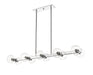 Linear Chandelier Z-Lite 455-10L-CH Chrome Marquee 10 Light Linear Chandelier Z-Lite