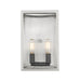 Wall Sconce Z-Lite 456-2S-BN-BK Brushed Nickel + Matte Black Quadra 2 Light Wall Sconce Z-Lite