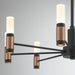 Eurofase 46352-019 Albany 24" Brass-Black Mix LED Chandelier