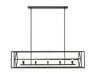 Linear Chandelier Z-Lite 457-10L-MB Matte Black Euclid 10 Light Linear Chandelier Z-Lite