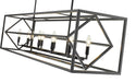 Linear Chandelier Z-Lite 457-10L-MB Matte Black Euclid 10 Light Linear Chandelier Z-Lite