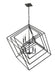 Chandelier Z-Lite 457-10MB Matte Black Euclid 10 Light Chandelier Z-Lite