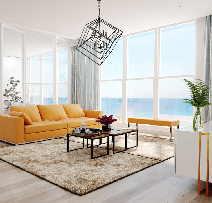 Chandelier Z-Lite 457-10MB Matte Black Euclid 10 Light Chandelier Z-Lite