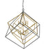 Chandelier Z-Lite 457-10OBR-BRZ Olde Brass + Bronze Euclid 10 Light Chandelier Z-Lite