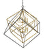 Chandelier Z-Lite 457-10OBR-BRZ Olde Brass + Bronze Euclid 10 Light Chandelier Z-Lite