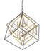 Chandelier Z-Lite 457-10OBR-BRZ Olde Brass + Bronze Euclid 10 Light Chandelier Z-Lite