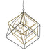 Chandelier Z-Lite 457-10OBR-BRZ Olde Brass + Bronze Euclid 10 Light Chandelier Z-Lite