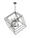 Chandelier Z-Lite 457-12MB Matte Black Euclid 12 Light Chandelier Z-Lite