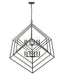 Chandelier Z-Lite 457-12MB Matte Black Euclid 12 Light Chandelier Z-Lite