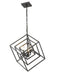 Chandelier Z-Lite 457-3MB Matte Black Euclid 3 Light Chandelier Z-Lite