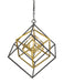 Chandelier Z-Lite 457-3OBR-BRZ Olde Brass + Bronze Euclid 3 Light Chandelier Z-Lite