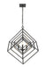 Chandelier Z-Lite 457-4MB Matte Black Euclid 4 Light Chandelier Z-Lite