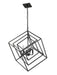 Chandelier Z-Lite 457-4MB Matte Black Euclid 4 Light Chandelier Z-Lite