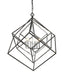 Chandelier Z-Lite 457-6CH-MB Chrome + Matte Black Euclid 6 Light Chandelier Z-Lite