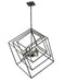 Chandelier Z-Lite 457-6MB Matte Black Euclid 6 Light Chandelier Z-Lite