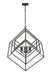 Chandelier Z-Lite 457-6MB Matte Black Euclid 6 Light Chandelier Z-Lite