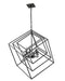 Chandelier Z-Lite 457-6MB Matte Black Euclid 6 Light Chandelier Z-Lite